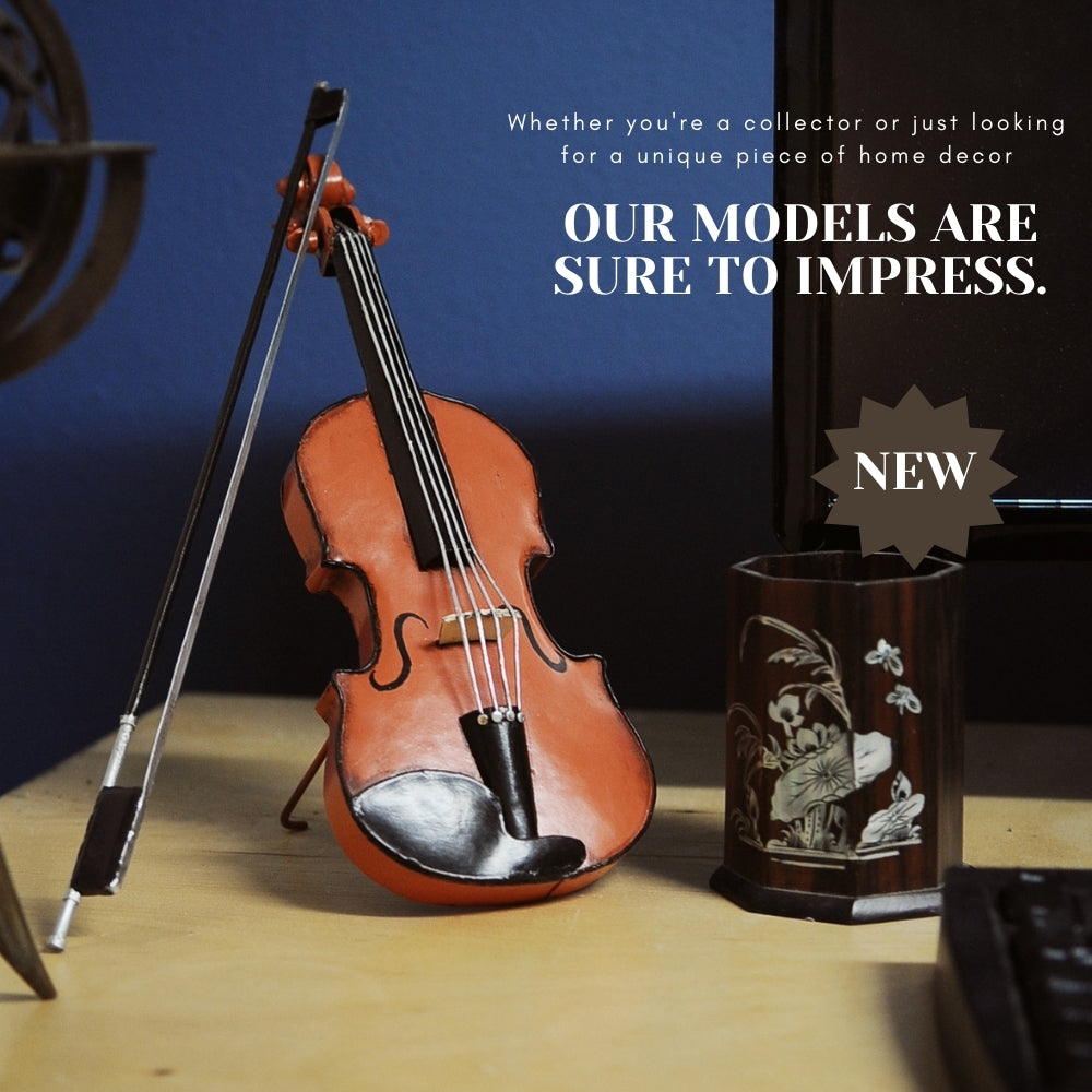 Orange Vintage Violin 1:2