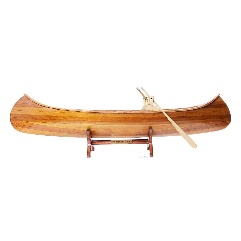 Indian Girl Canoe