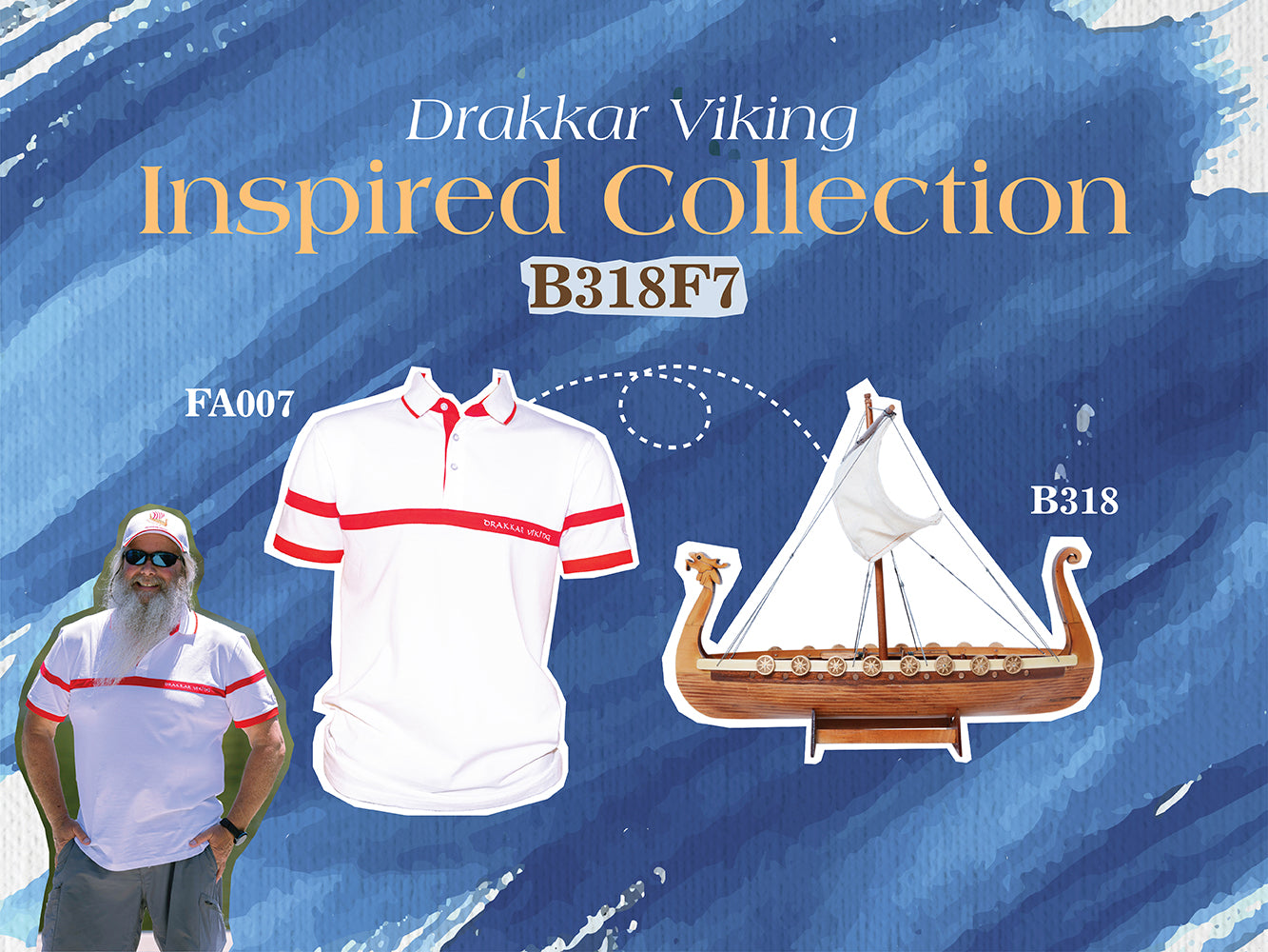 Drakkar Viking Combo: A Model and Polo Shirt Set