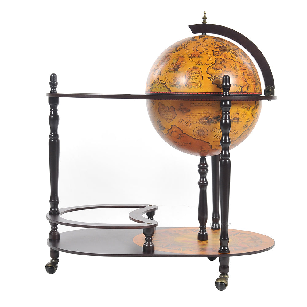 Globe drink trolley16.5 inches - Red