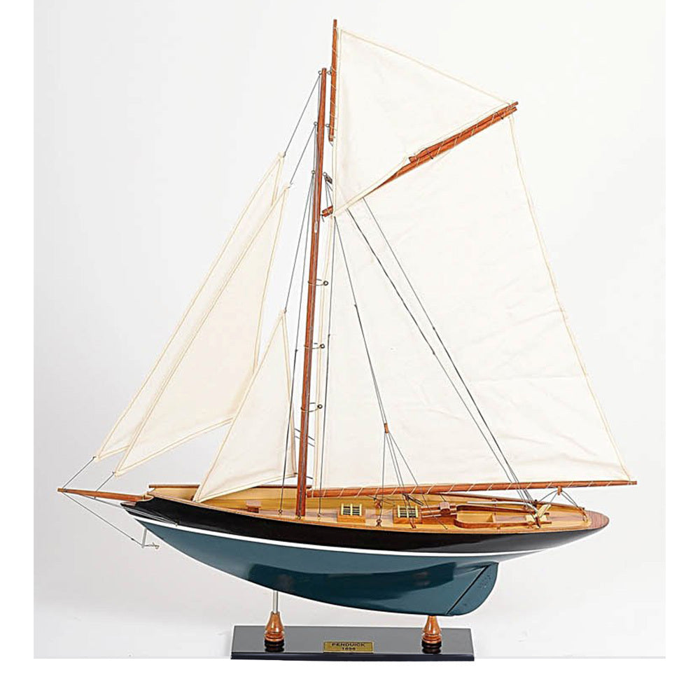 Pen Duick Painted Large Sailboat Schooner Yacht Model