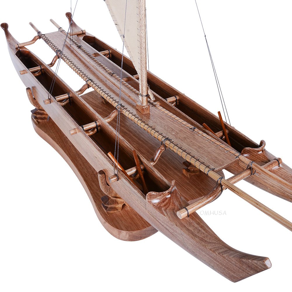 Antique Hawaiian outrigger 36-inch
