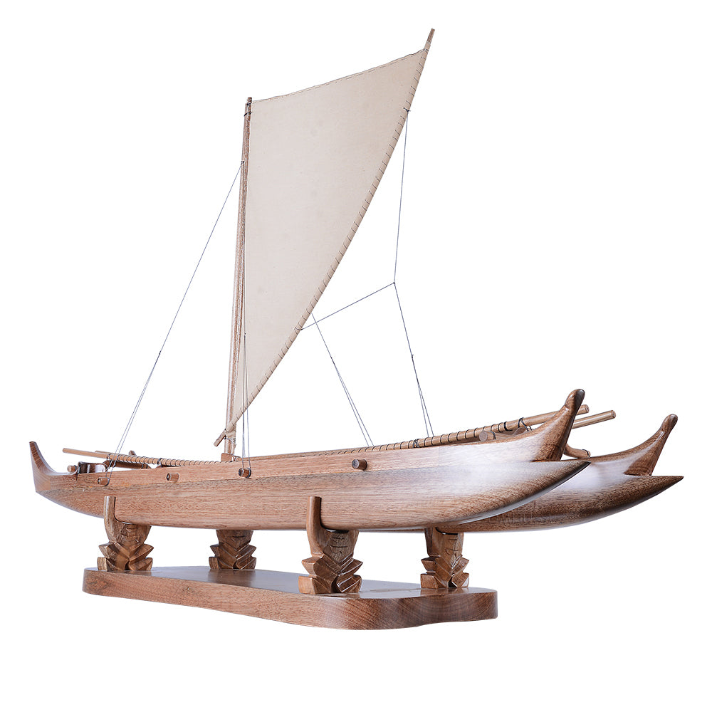 Antique Hawaiian outrigger 36-inch