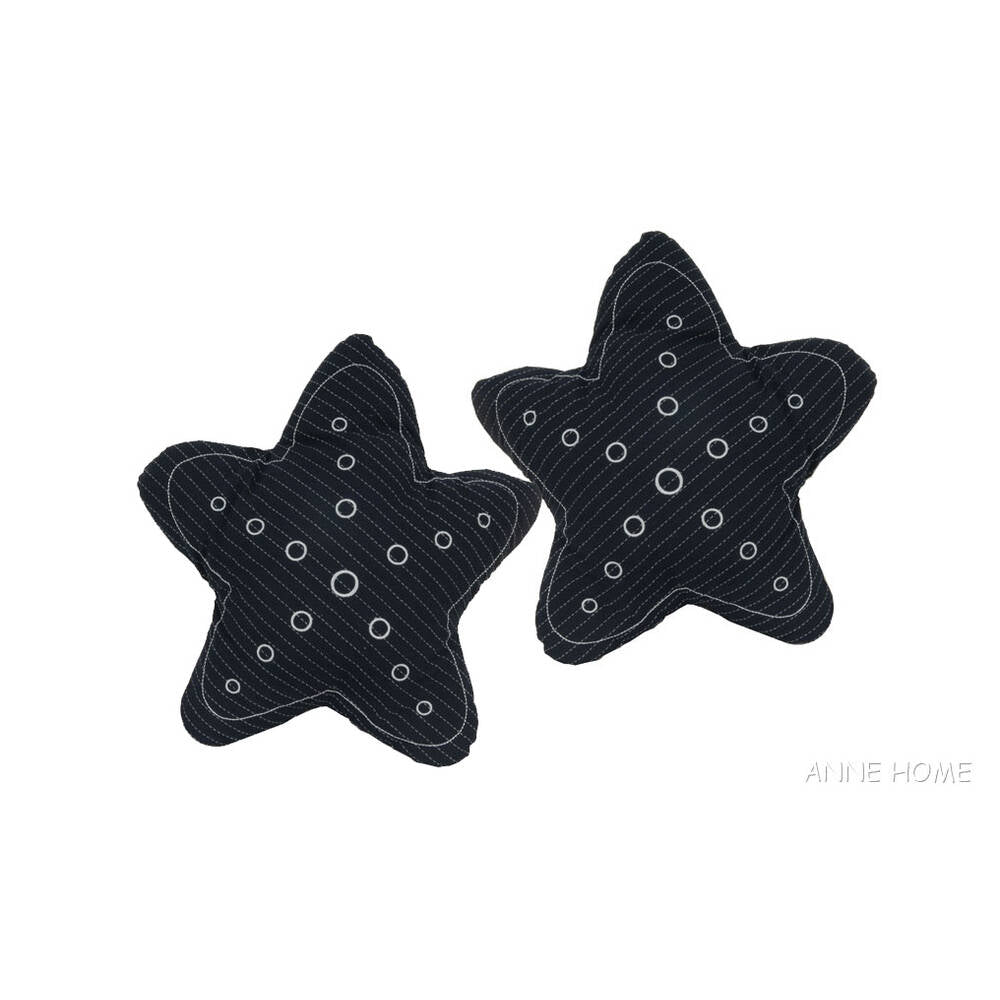 Anne Home - Star Pillow - Blue  Set of 2