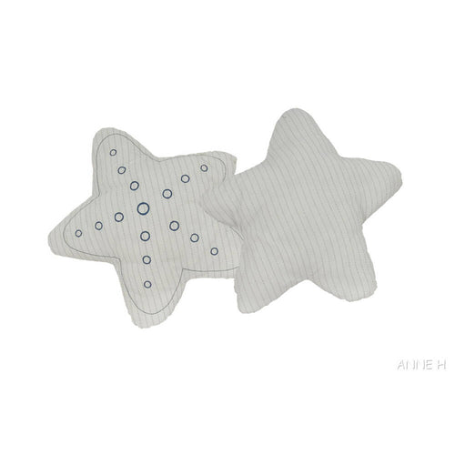 Anne Home - Star Pillow - White  Set of 2
