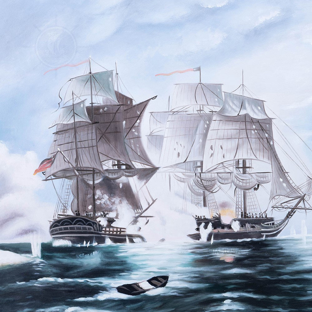 The Battle of Flamborough Head - Canvas Painting