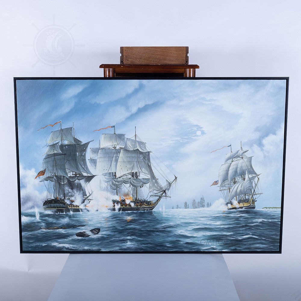 The Battle of Flamborough Head - Canvas Painting