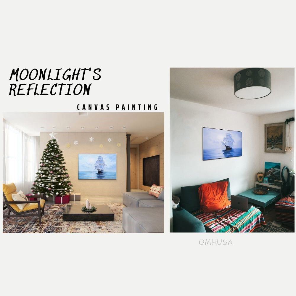 Moonlight's Reflection - Canvas Painting
