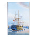 H.M.S. Victory in Portsmouth Harbour - Canvas Painting