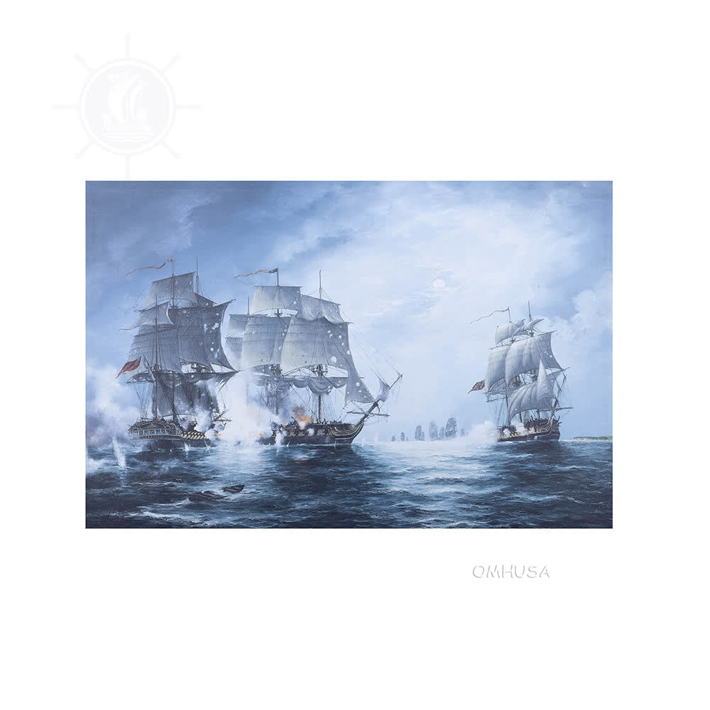 The Battle of Flamborough Head - Canvas Print