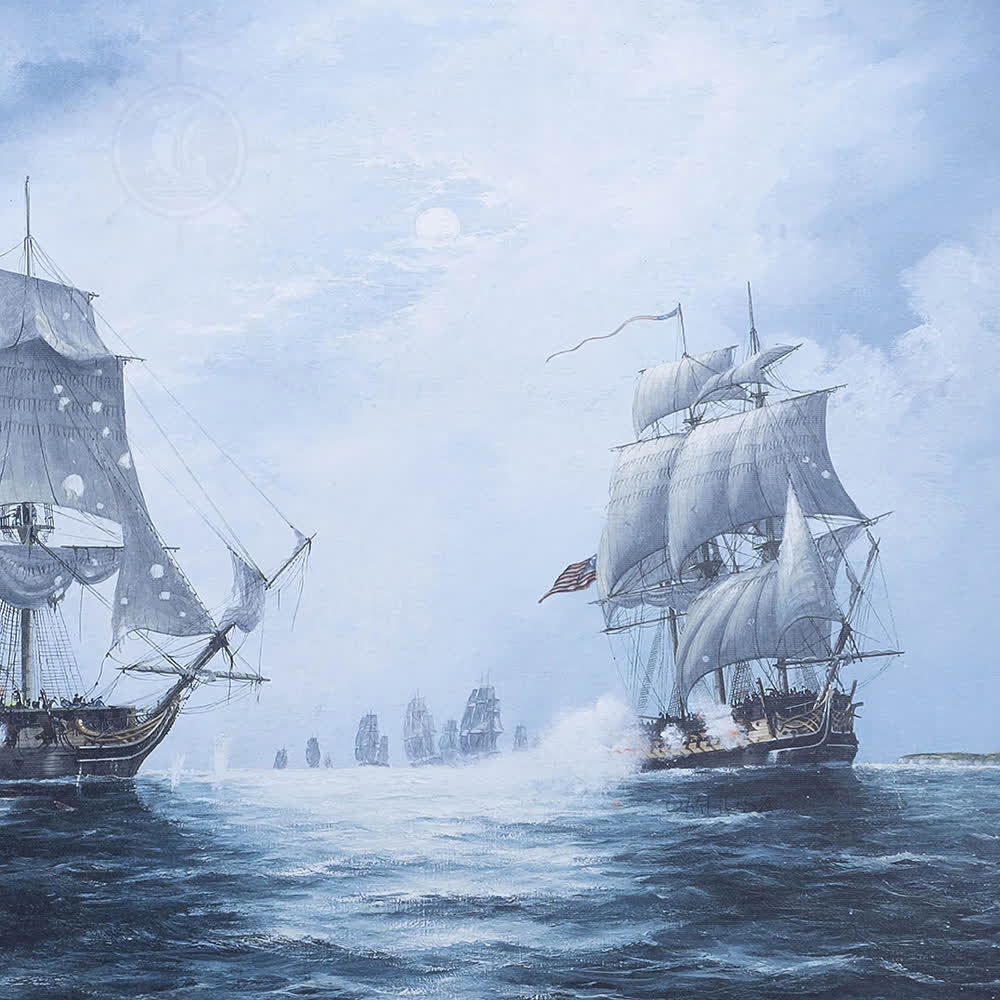 The Battle of Flamborough Head - Canvas Print