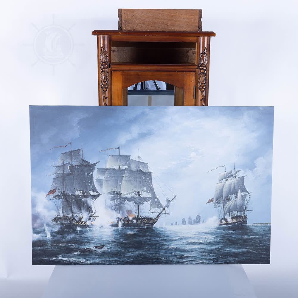 The Battle of Flamborough Head - Canvas Print