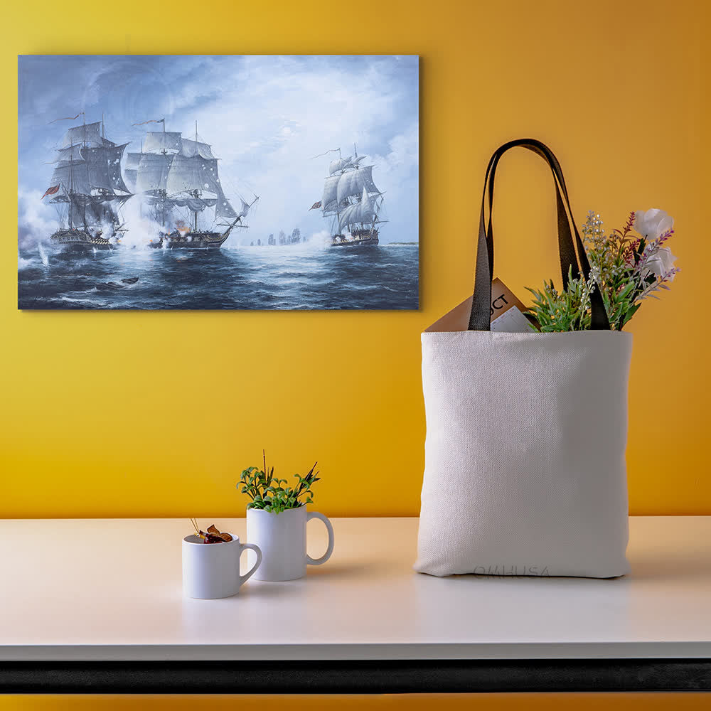 The Battle of Flamborough Head - Canvas Print