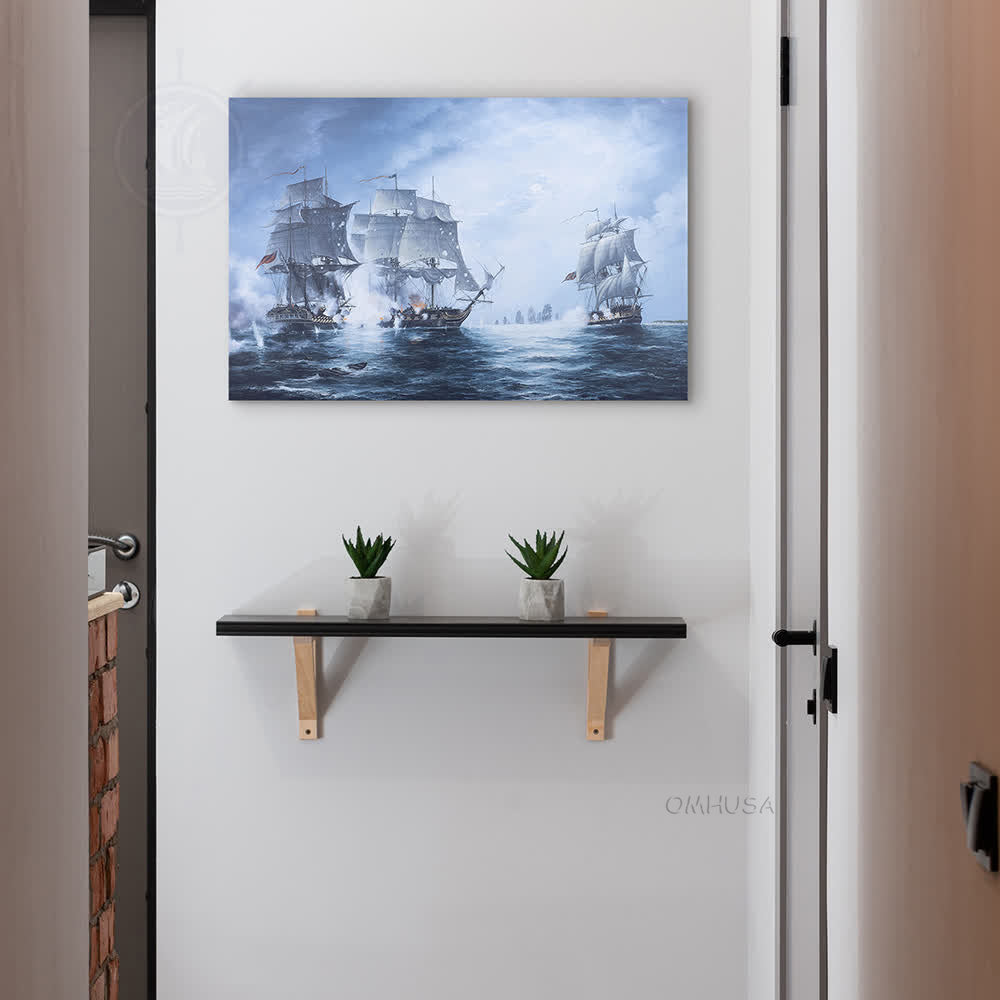 The Battle of Flamborough Head - Canvas Print