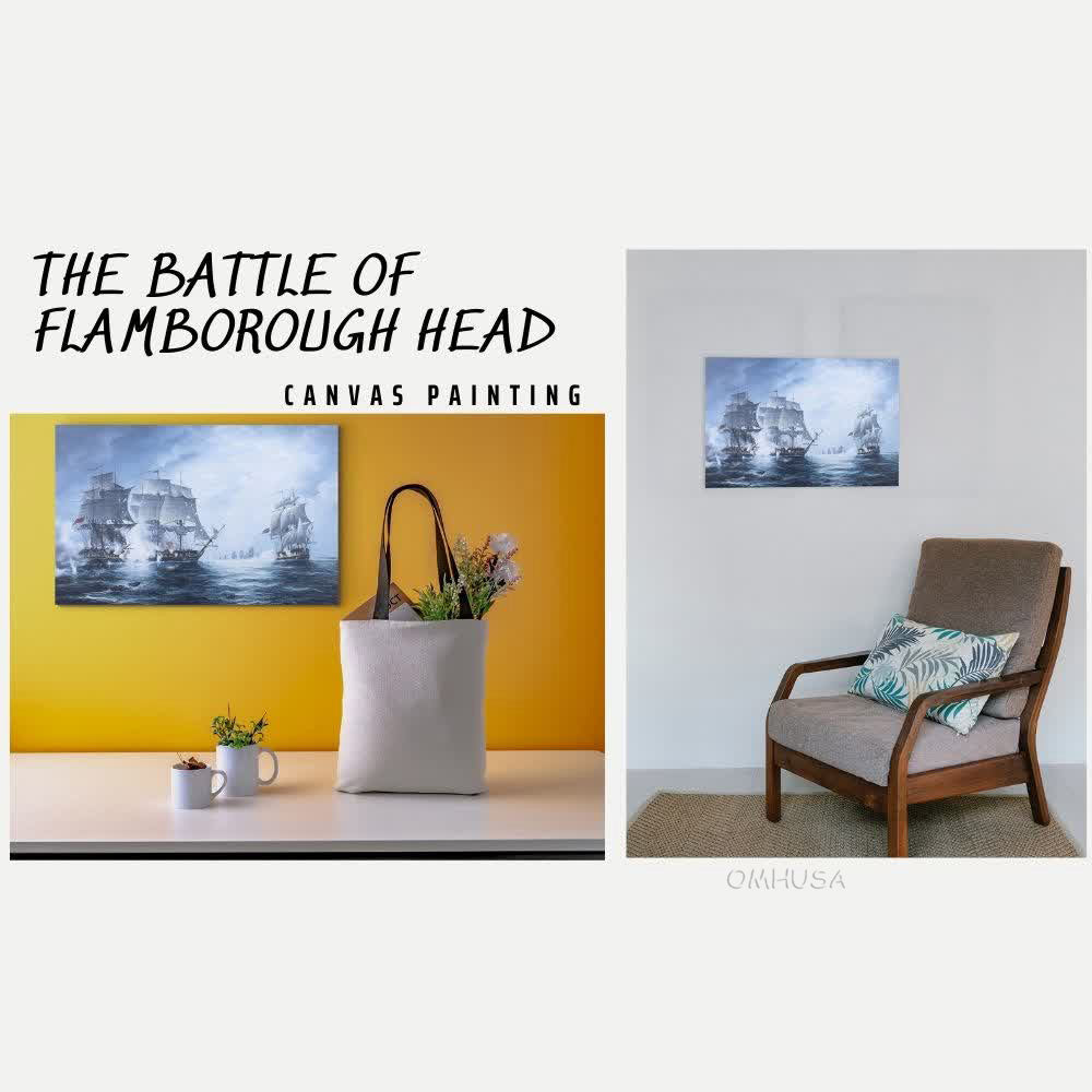 The Battle of Flamborough Head - Canvas Print