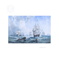 The Channel fleet in heavy weather - Canvas Print