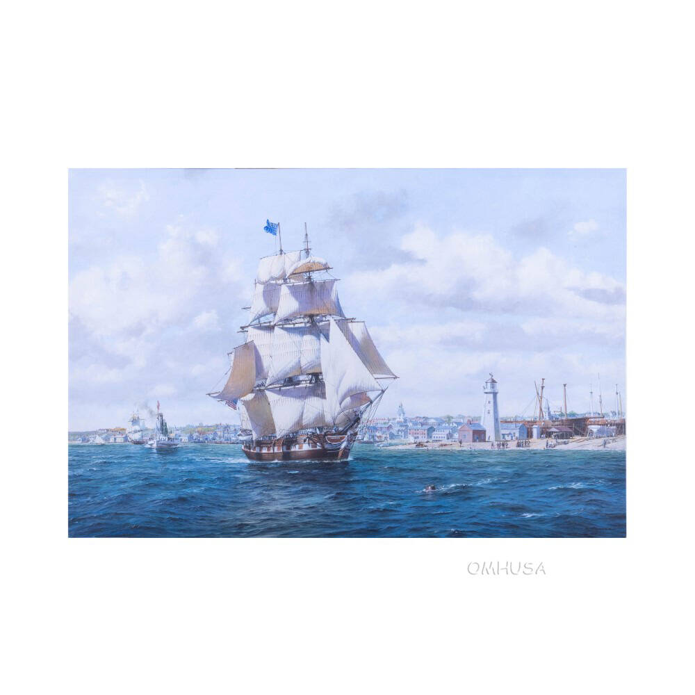 Whaler 'Lexington' Leaving Nantucket - Canvas Print