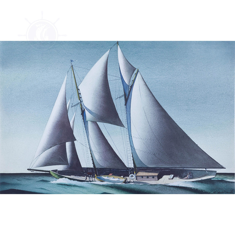 Pair of Yacht Paintings - Canvas Print