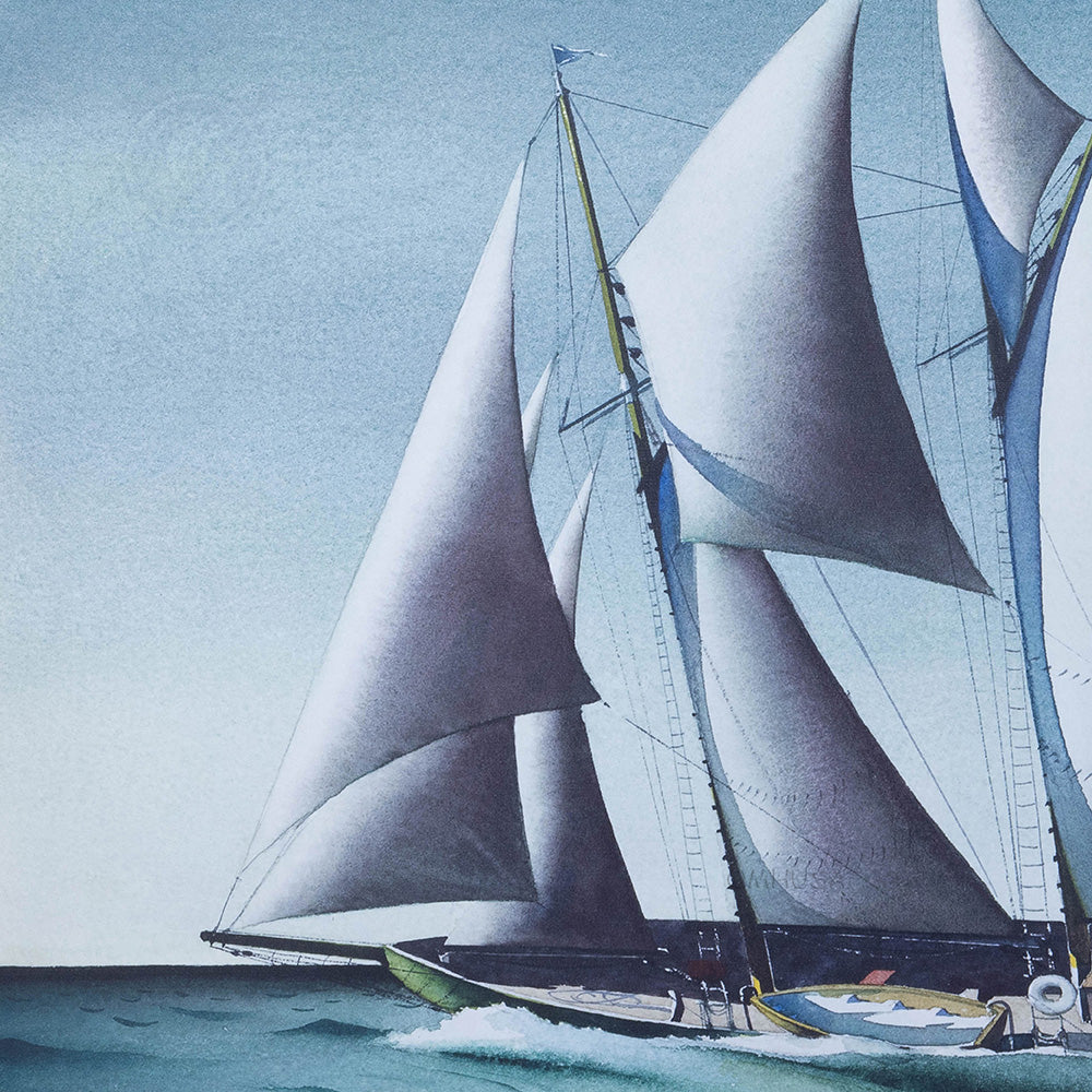 Pair of Yacht Paintings - Canvas Print