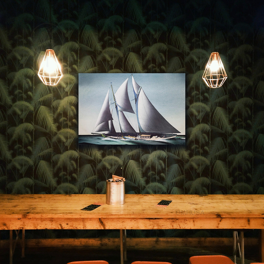 Pair of Yacht Paintings - Canvas Print