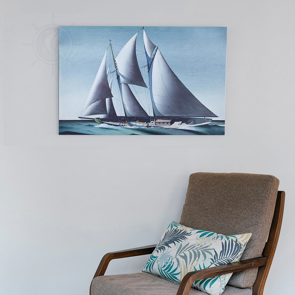 Pair of Yacht Paintings - Canvas Print