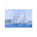 Sailing Yachts Mariquita Moonbeam and Cambria Racing at Regates Royales - Canvas Print