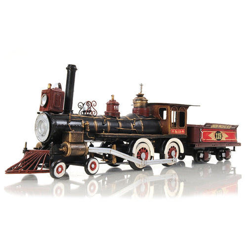 Union Pacific steam locomotive handmade metal model, 1:24 scale