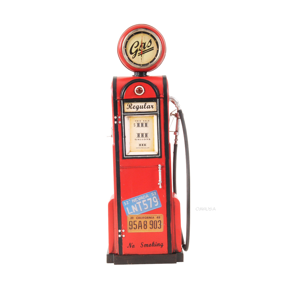Gas Pump W/Clock 1:4