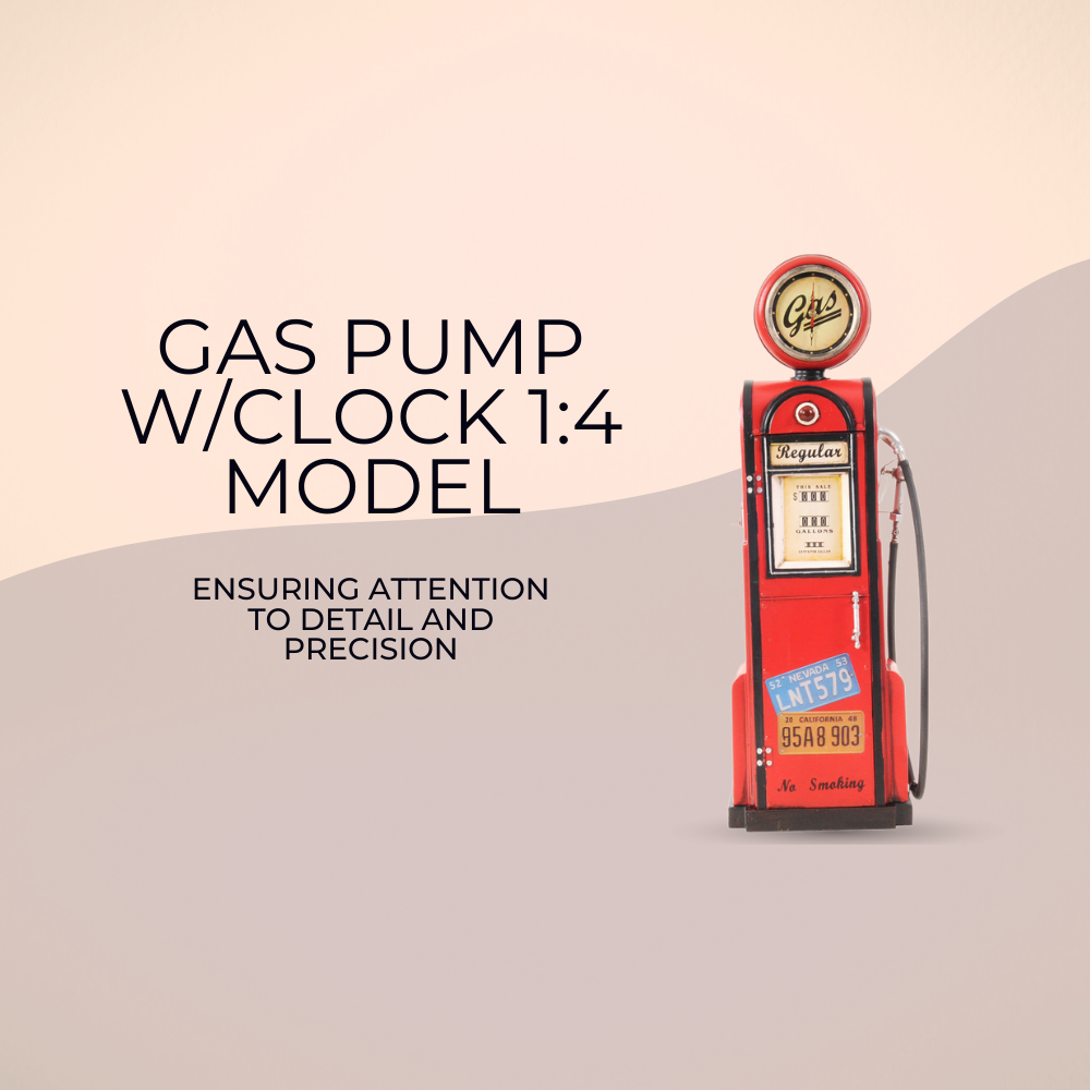 Gas Pump W/Clock 1:4