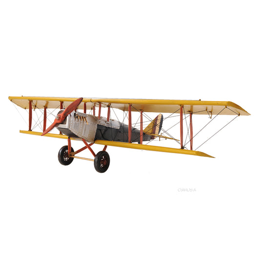 Yellow Curtis Jenny Plane 1:18