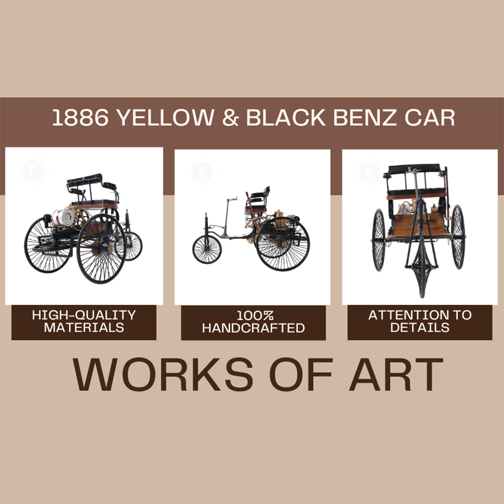 1886 Yellow & Black Benz Car