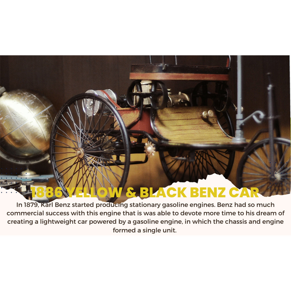 1886 Yellow & Black Benz Car