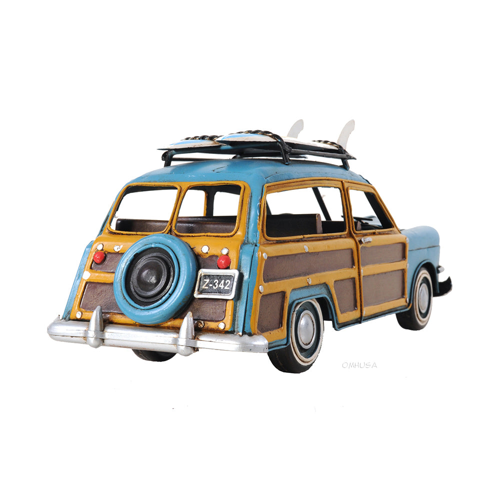 1949 Ford Wagon Car W/Two Surfboards