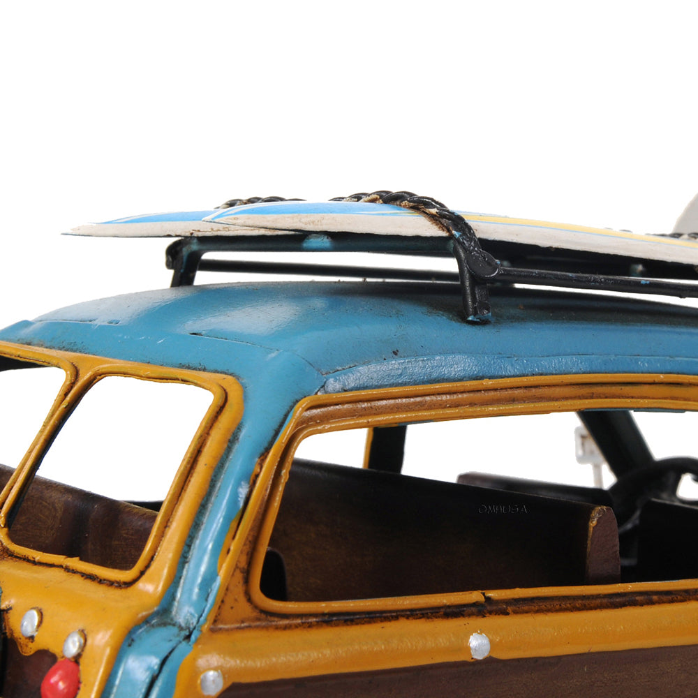 1949 Ford Wagon Car W/Two Surfboards
