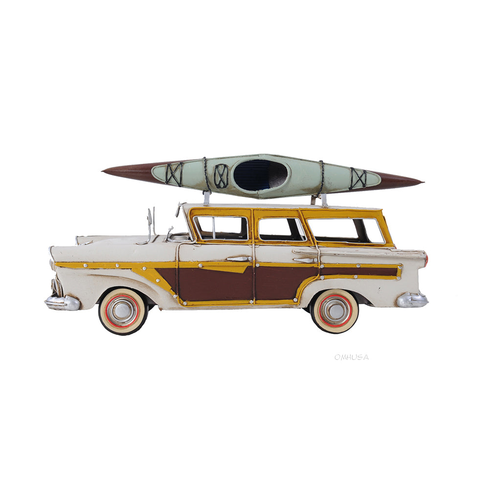 Fords Woody-Look Country Squire W/ Kayak
