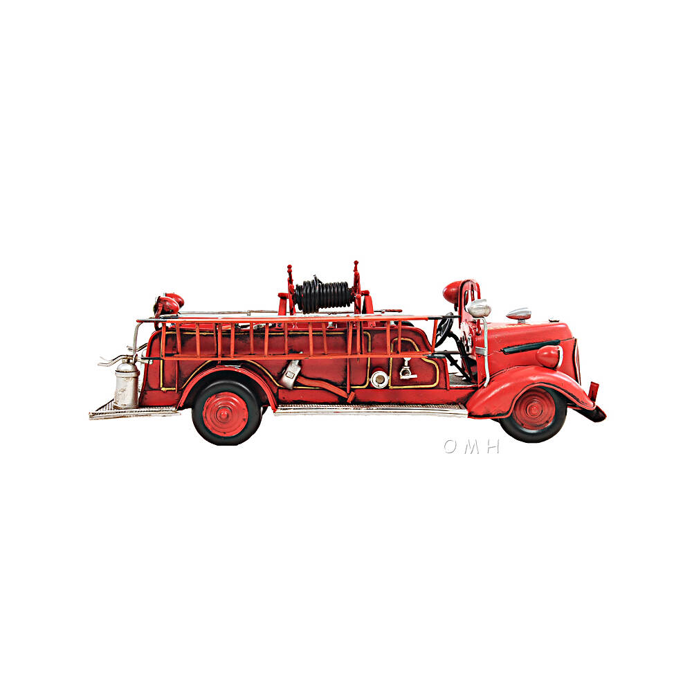 1938 Red Fire Engine Ford 1:40