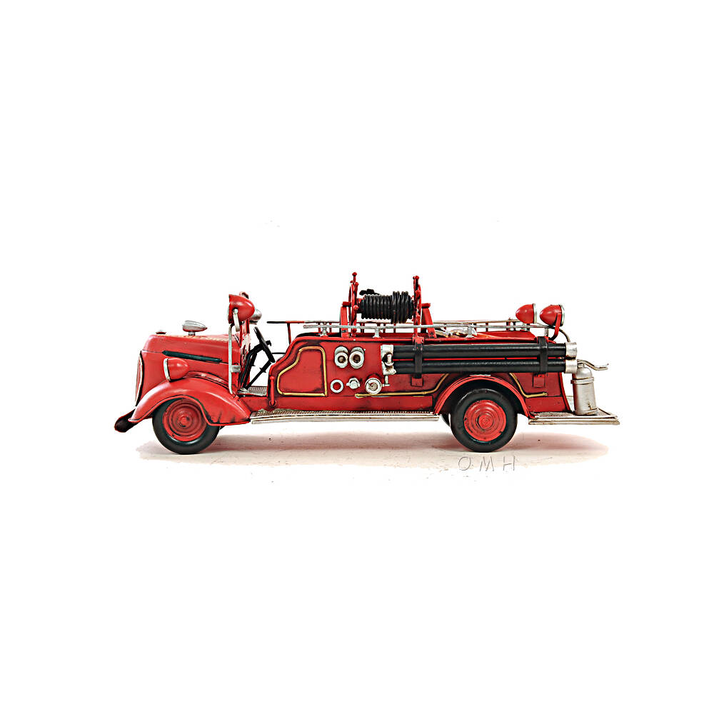 1938 Red Fire Engine Ford 1:40