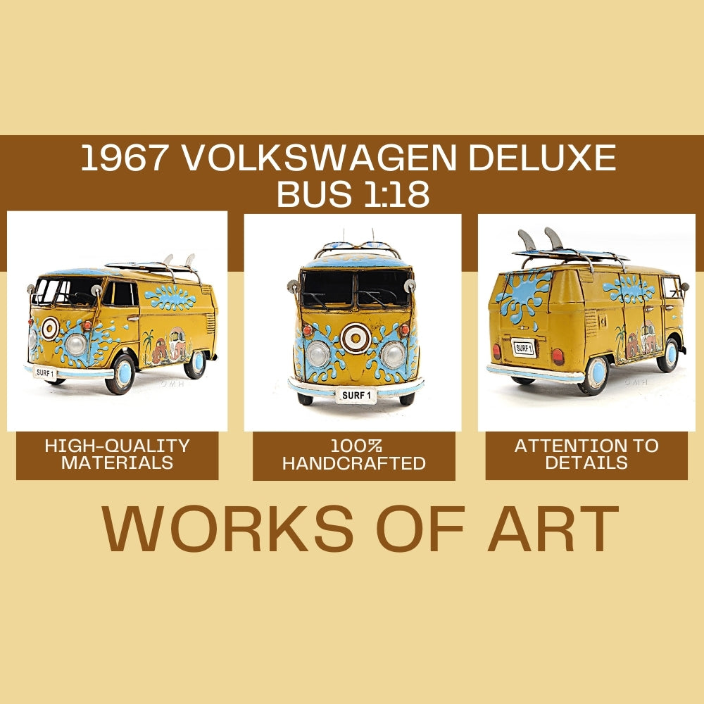 1967 Volkswagen Deluxe Bus 1:18