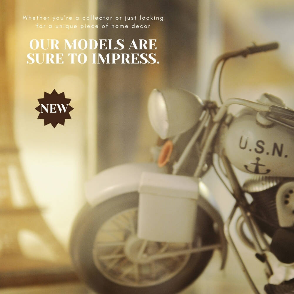 1942 Indian Model 741 Grey Motorcycle 1:7