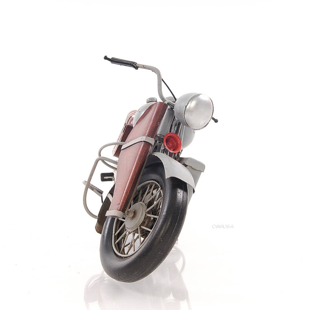 1942 Indian Model 741 Grey Motorcycle 1:7