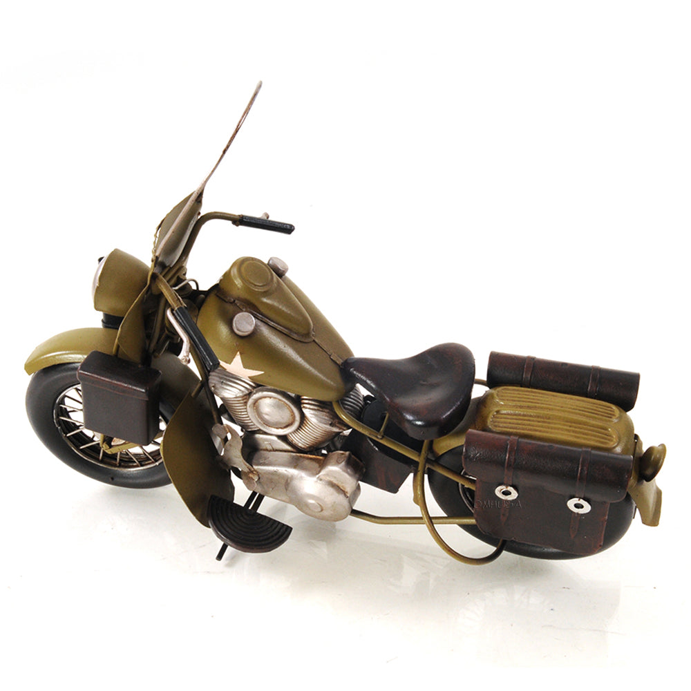 1942 Yellow Motorcycle 1:12