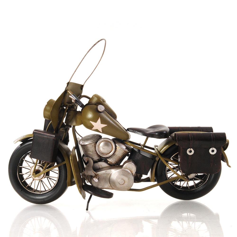 1942 Yellow Motorcycle 1:12