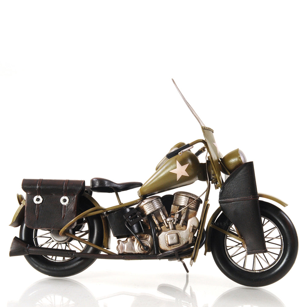 1942 Yellow Motorcycle 1:12
