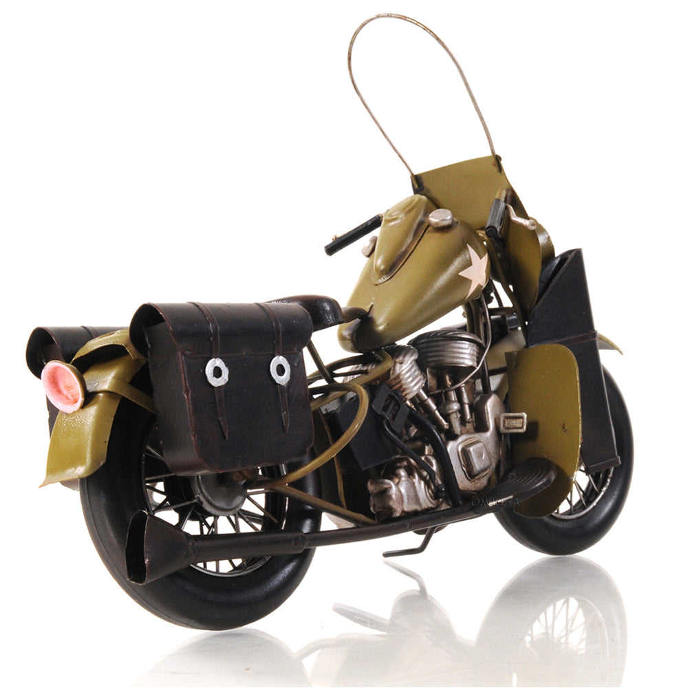 1942 Yellow Motorcycle 1:12