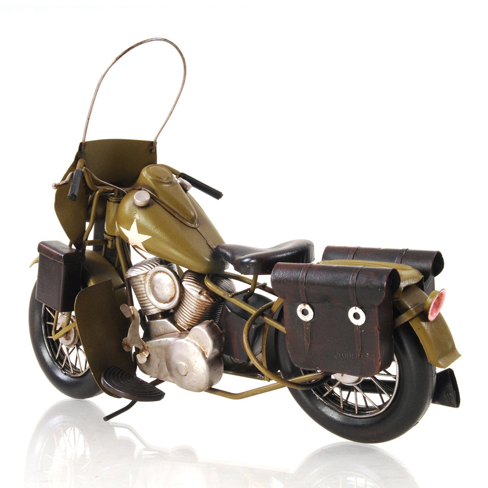 1942 Yellow Motorcycle 1:12