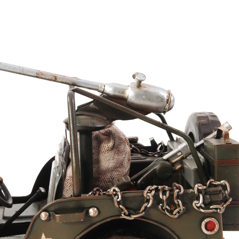 Green 1941 Willys-Overland Jeep 1:12