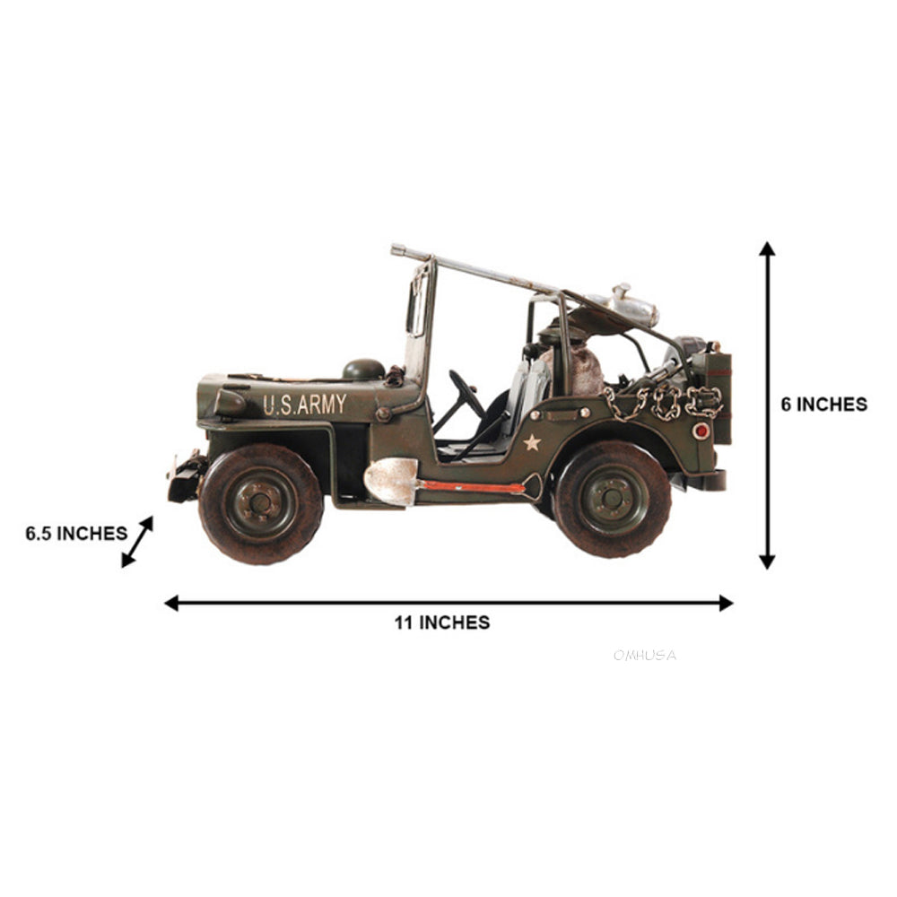 Green 1941 Willys-Overland Jeep 1:12