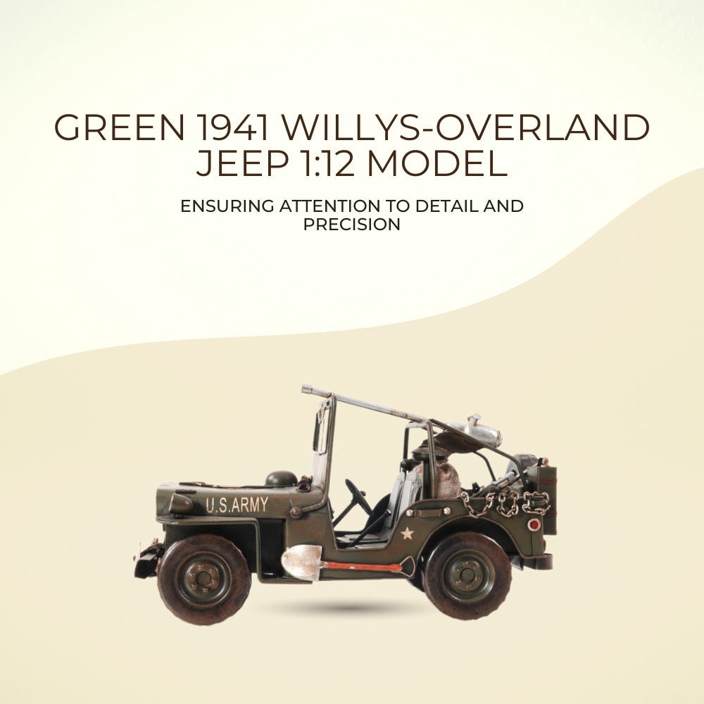 Green 1941 Willys-Overland Jeep 1:12