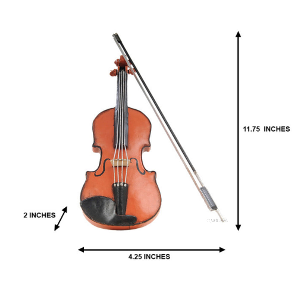 Orange Vintage Violin 1:2