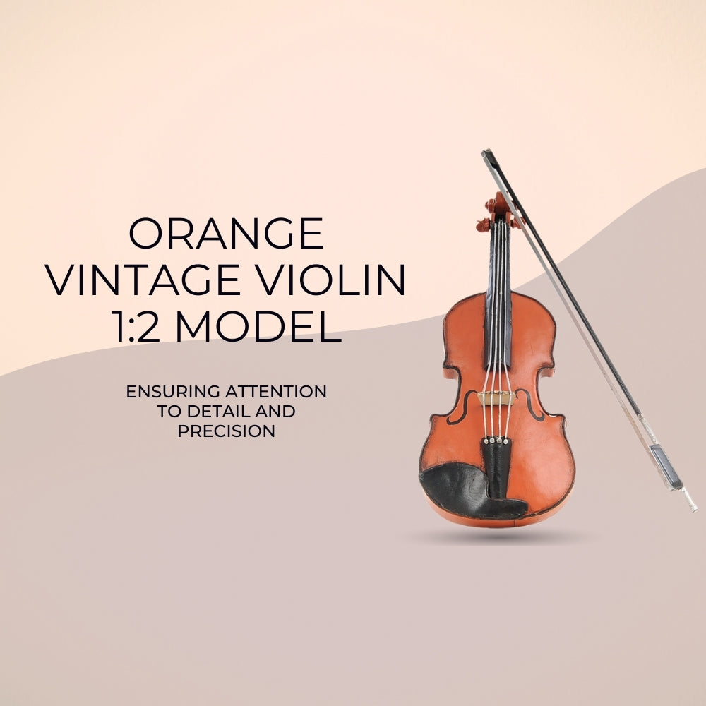 Orange Vintage Violin 1:2